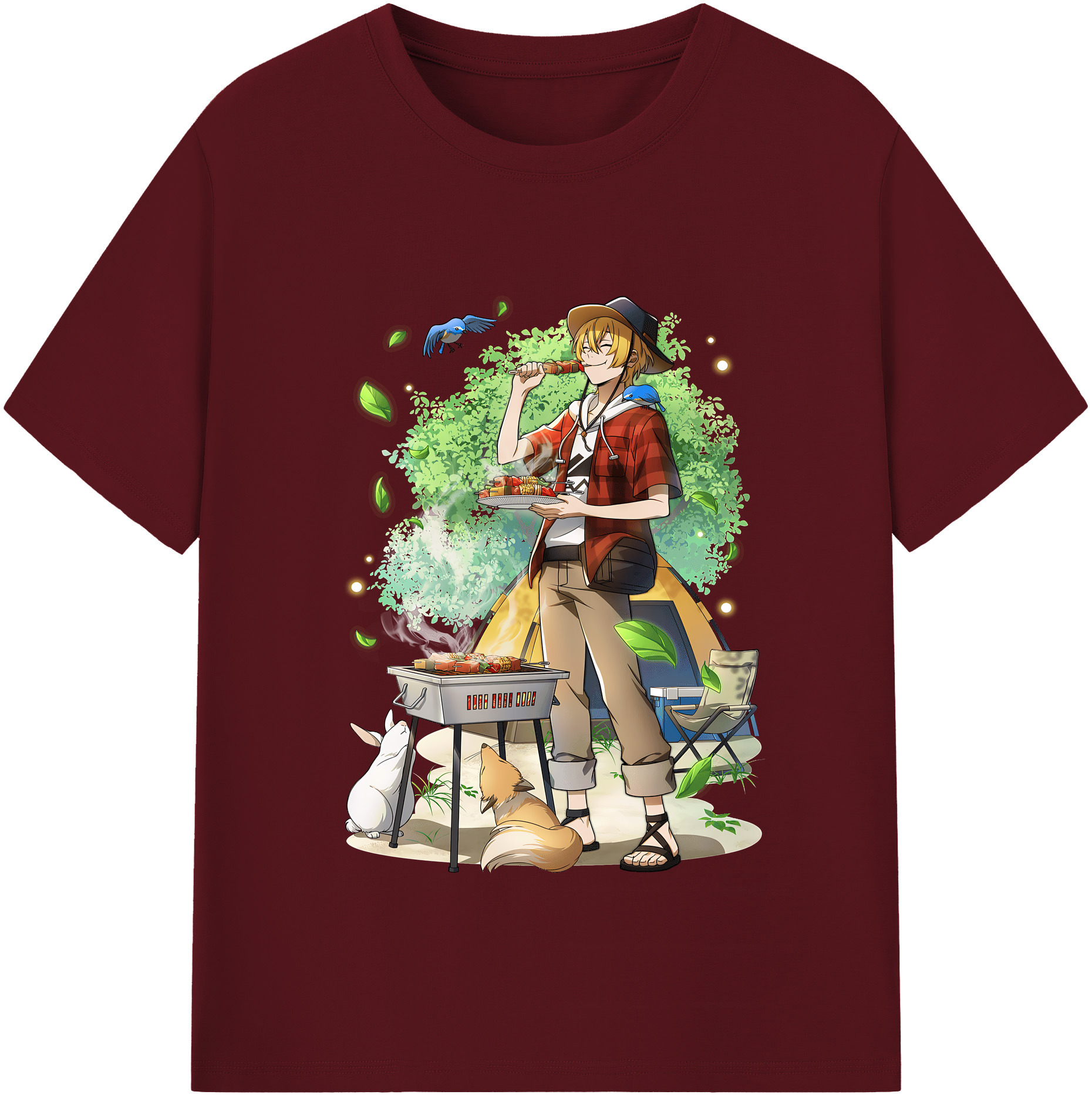 （画像用） 文豪ストレイドッグス Bungo Stray Dogs 綿100％半袖Tシャツ（フロントプリント）